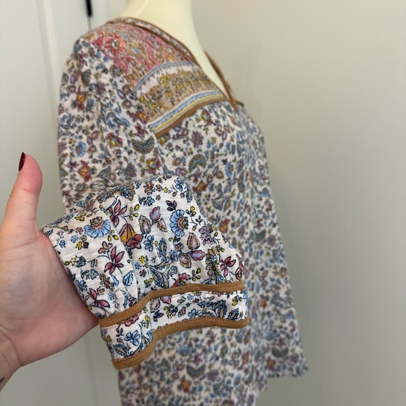 J. Jill Boho Peasant Blouse Women’s M - Picture 6 of 12